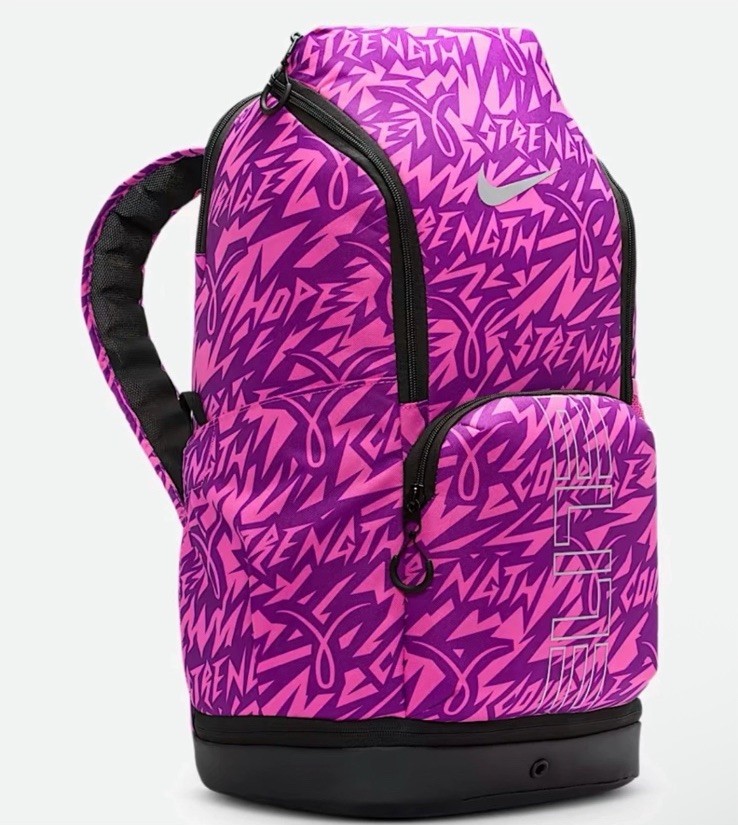 Nike Elite Backpack Pink Kay Yow Breast Cancer Awareness HV6635 684