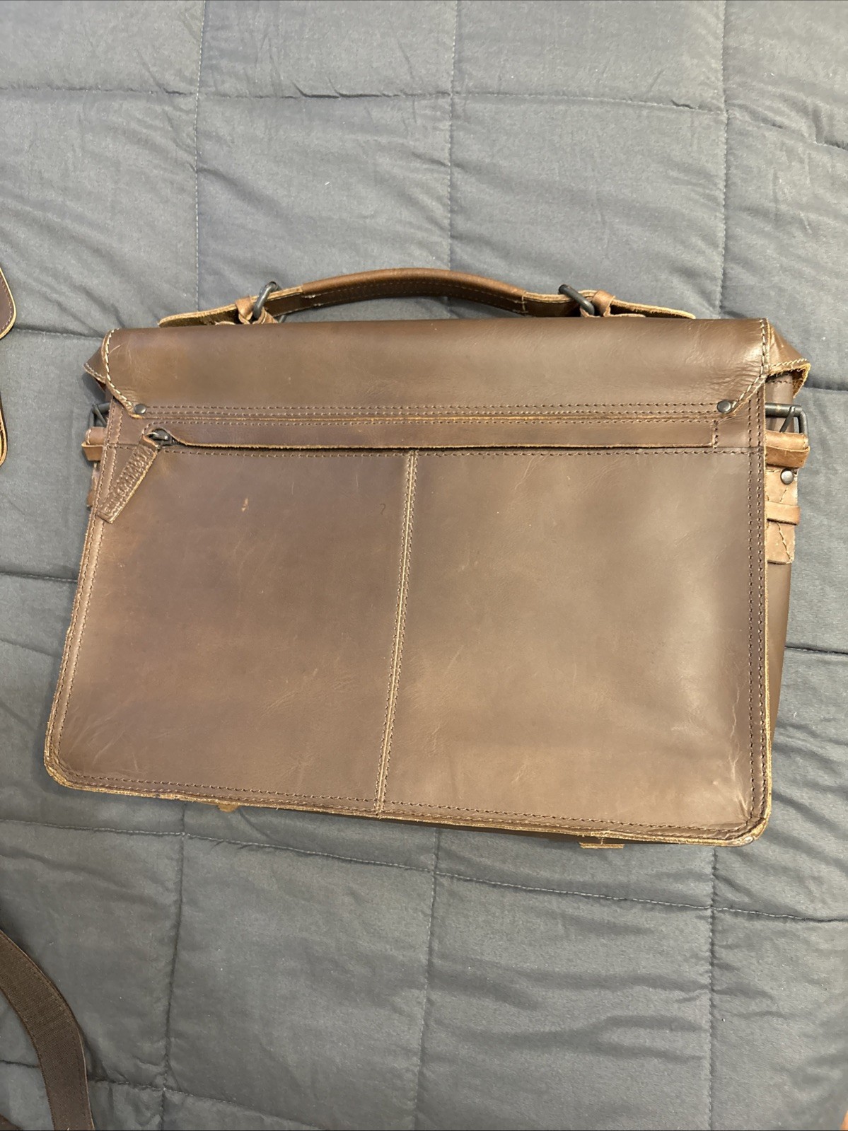 STUNNING FULL LEATHER LINED Messenger Bag HEIRLOOM QUALITY BUY IT FOR LIFE