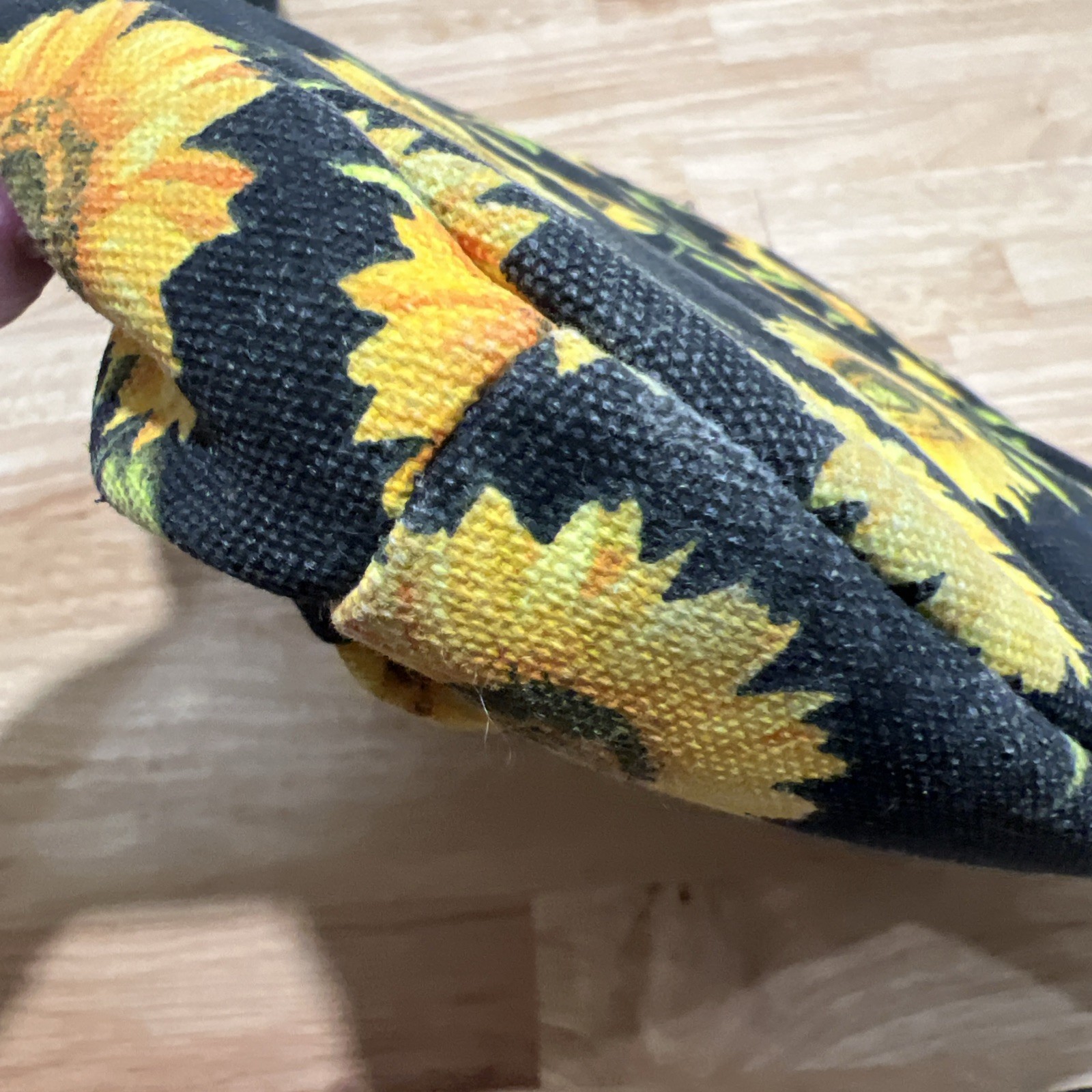 Sunflower Sling Bag Canvas Backpack Adjustable Shoulder Strap pockets