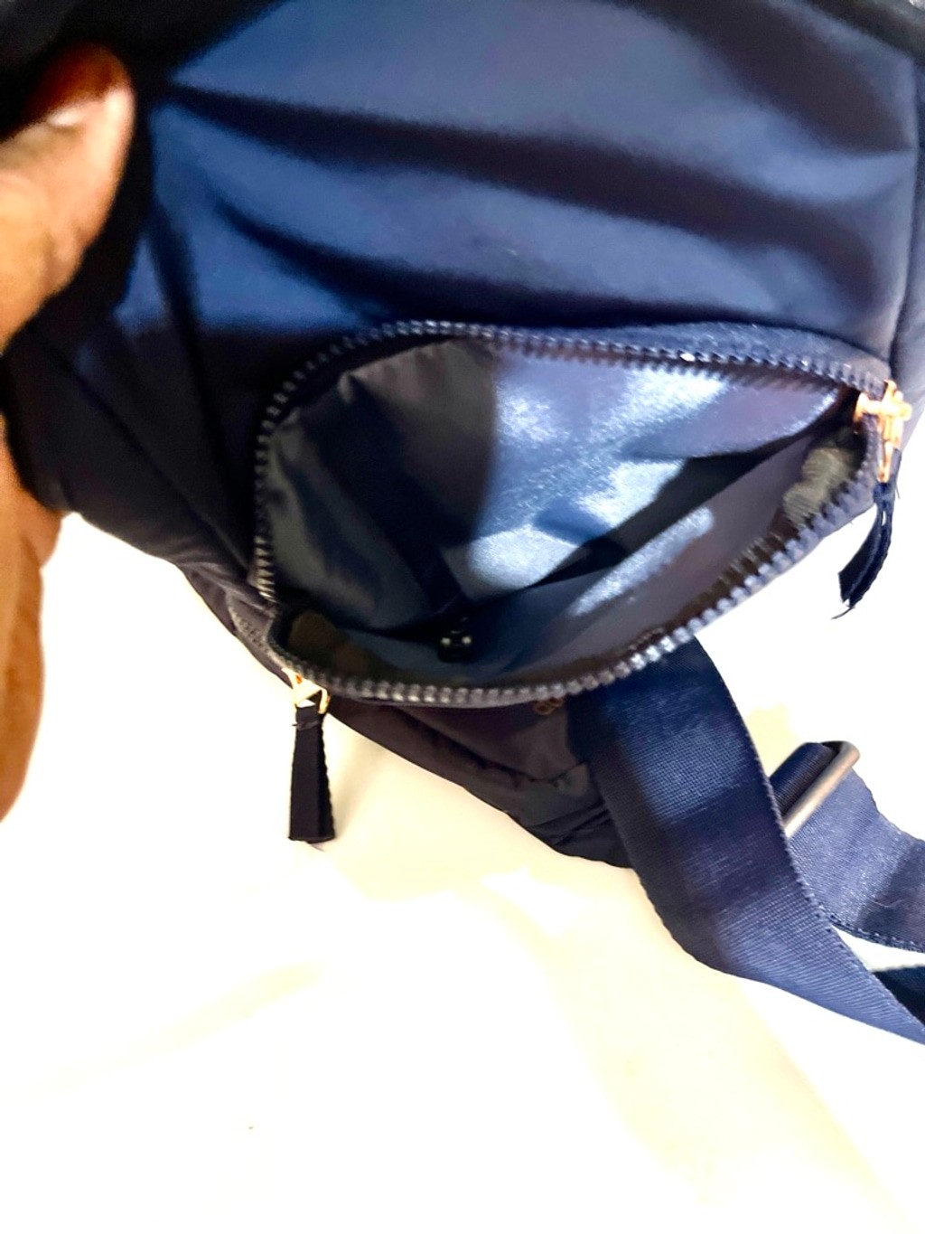 adidas Essentials 2 Sling Crossbody Bag in a Legend Ink blue color unisex