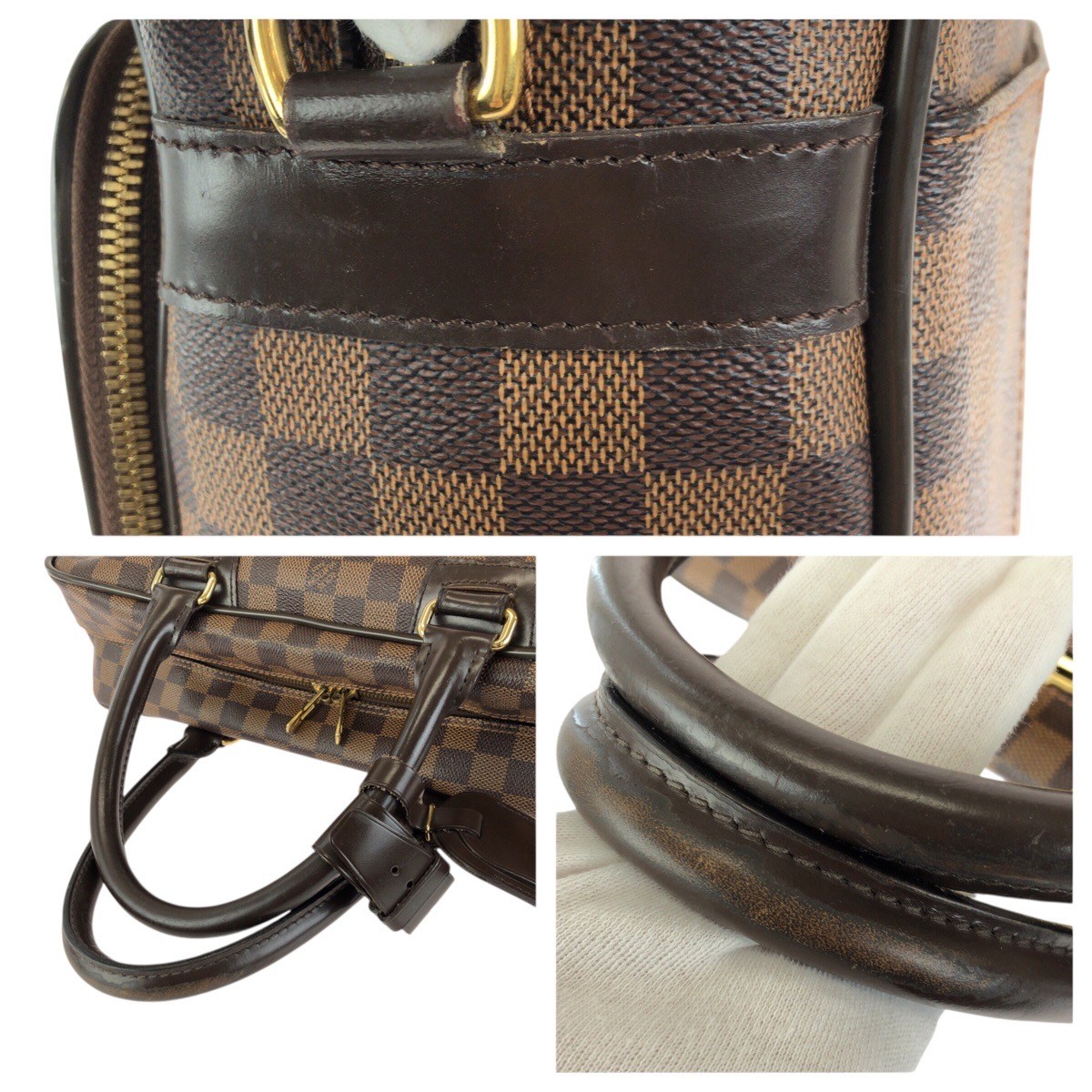 LOUIS VUITTON Damier Ebene Icare 2way N23252 Business bag Brown PVC/leather LV