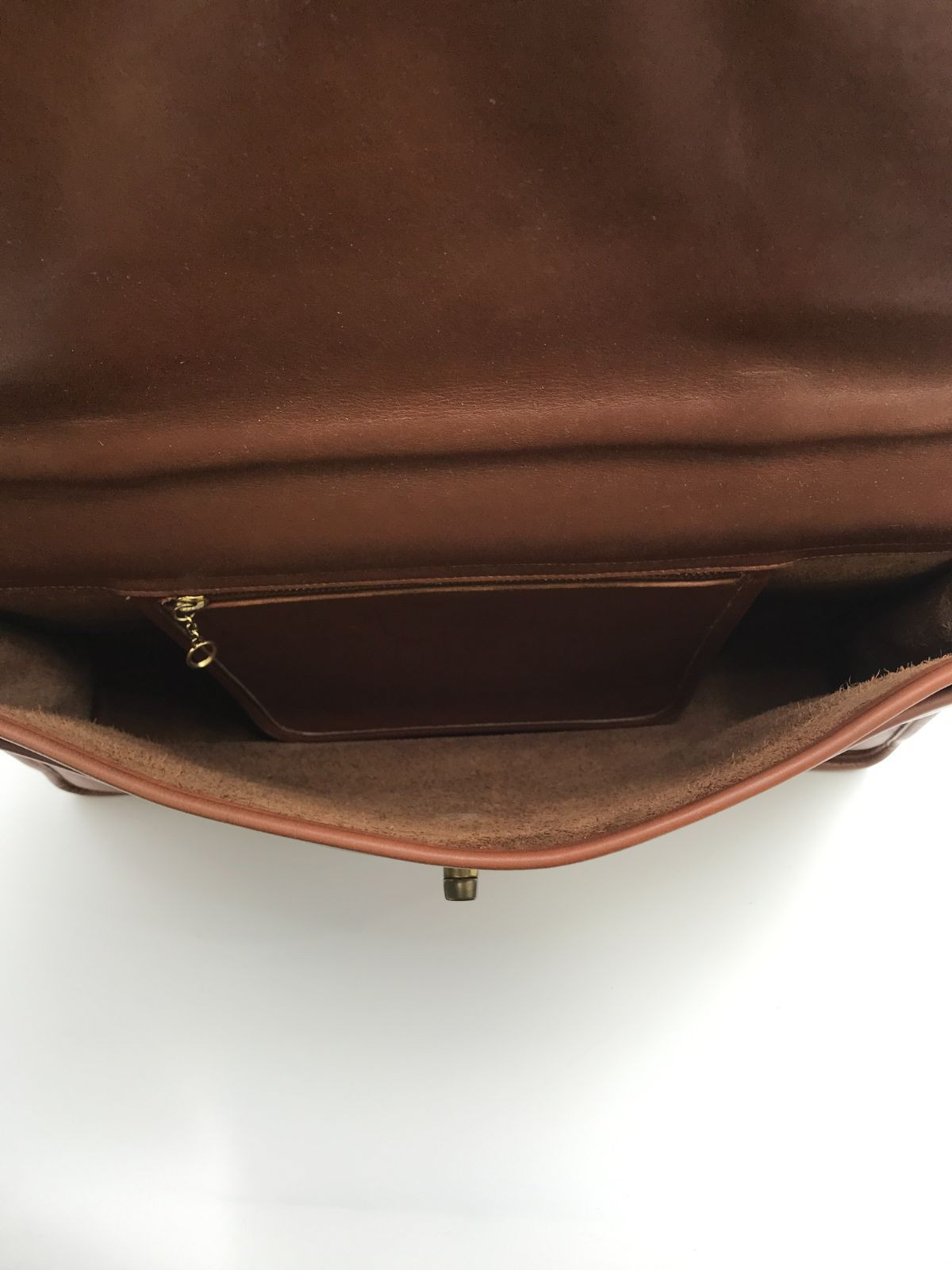 Vintage Coach Brown Leather Business Bag Briefcase Old Coach Classic USA