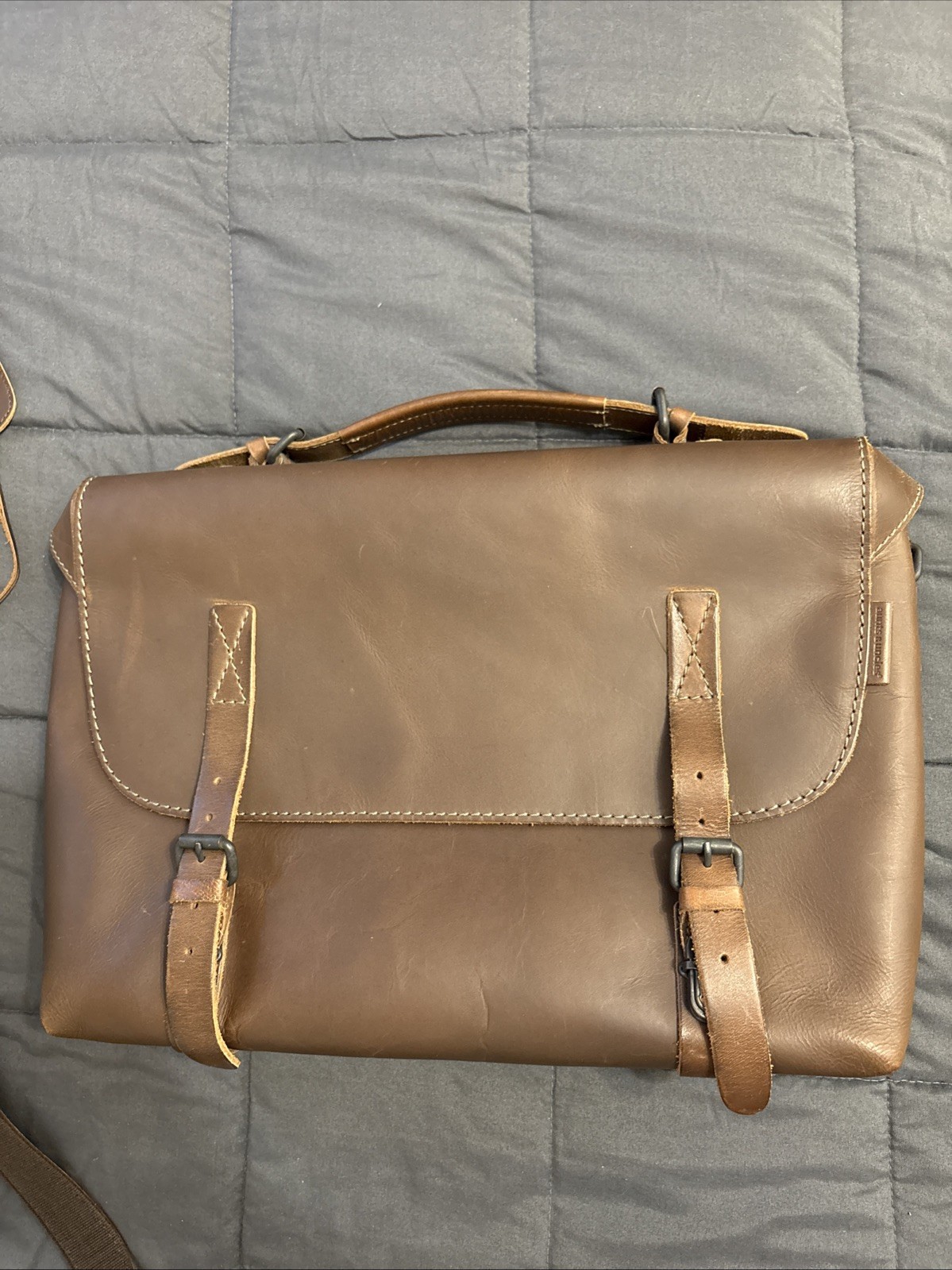 STUNNING FULL LEATHER LINED Messenger Bag HEIRLOOM QUALITY BUY IT FOR LIFE