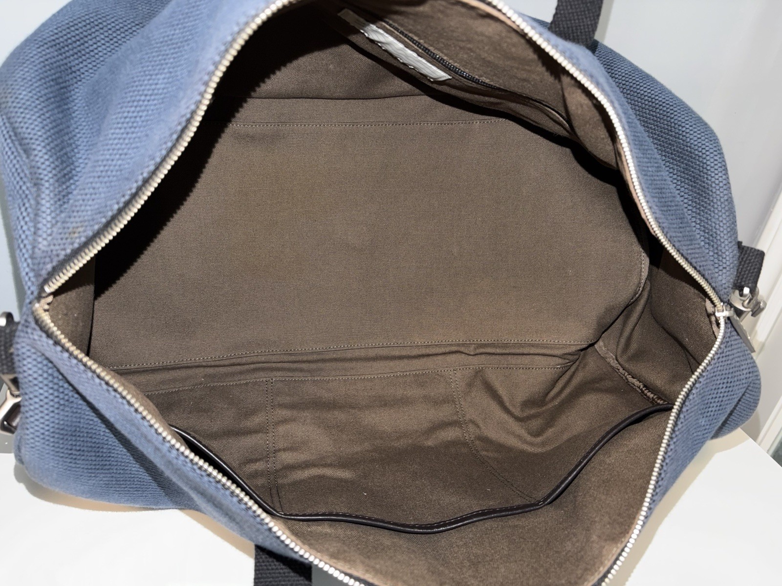 RARE Jack Spade Warren Street Weekender Bag | Navy | Canvas & Leather