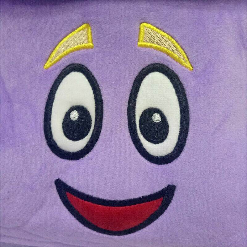 Nickelodeon Purple Dora The Explorer Mr. Face Plush 10″ Backpack Tote with Map