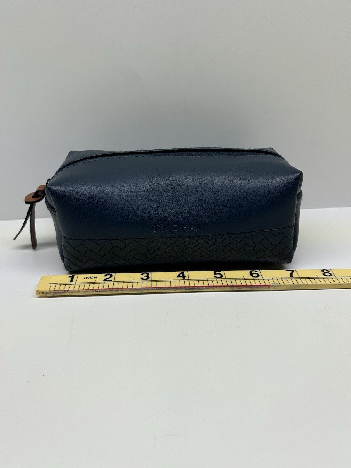 Cole Haan American Airlines Blue Amenity Cosmetic Shave Bag Travel Dopp Makeup