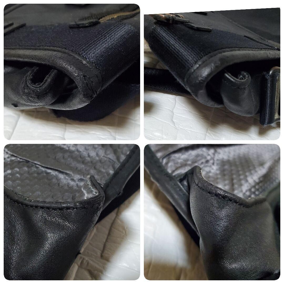 Rare TUMI All Leather Black Messenger Shoulder Bag Men 92371DH2 31x29cm