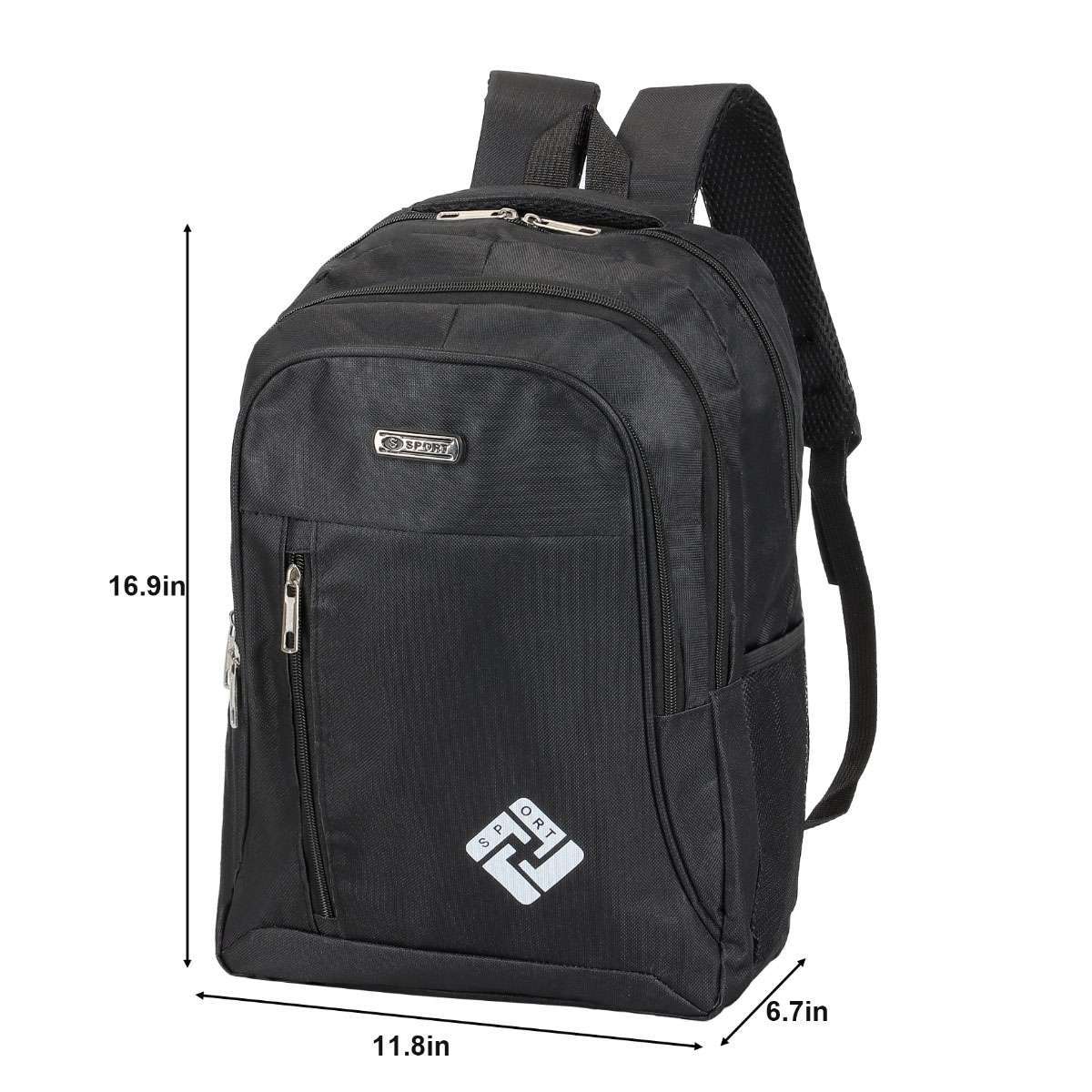Waterproof Laptop Backpack Bookbag 17″ School Travel Bag with USB Charging Port