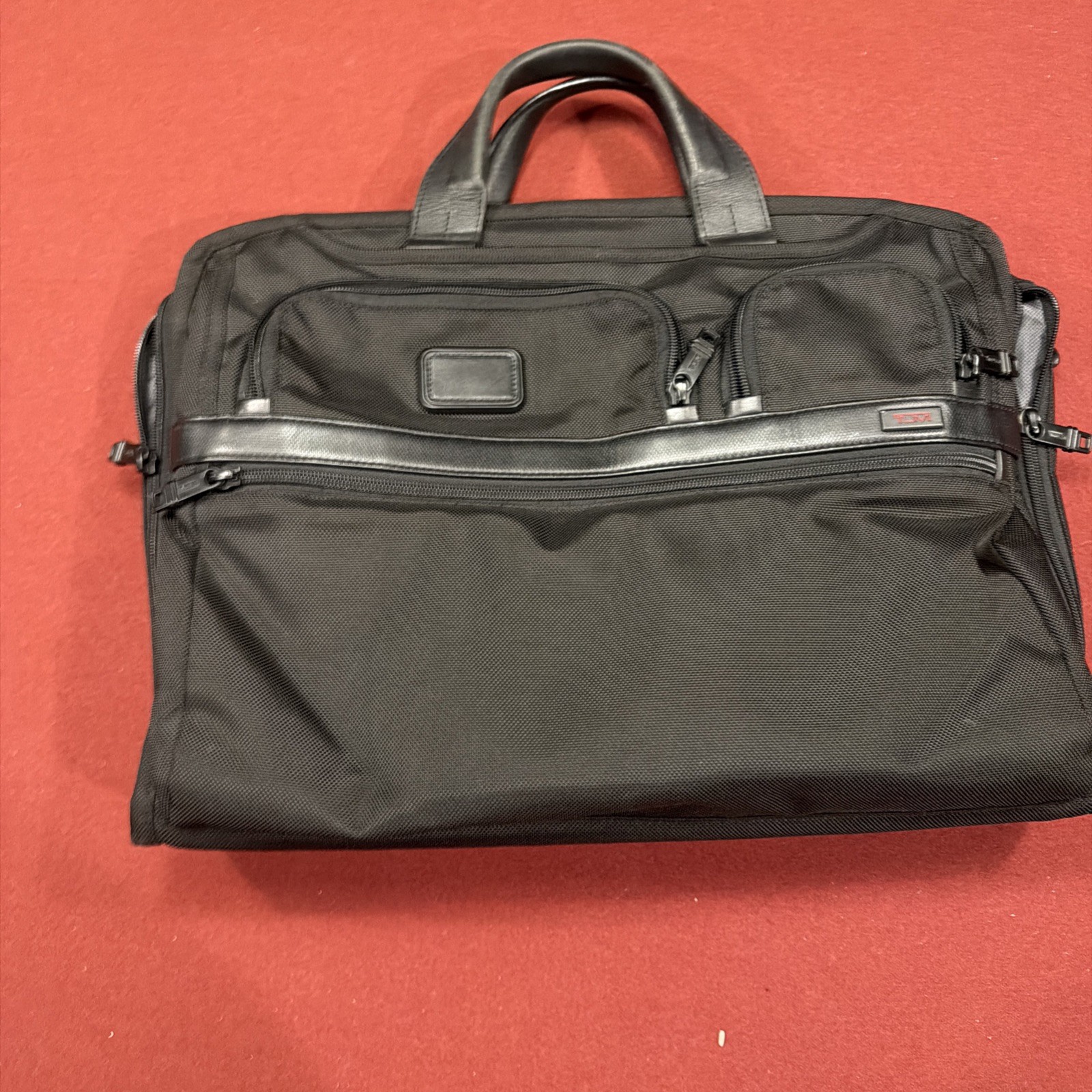 TUMI Alpha 2 Ballistic Nylon Black Briefcase 26114D2 – 17”x 12”