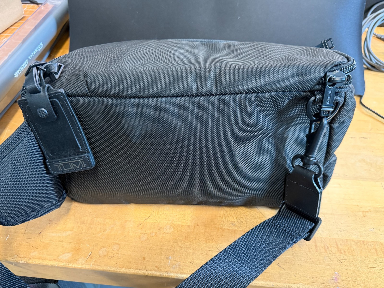 Tumi Alpha Bravo Kelley Chest Pack Sling Bag Black