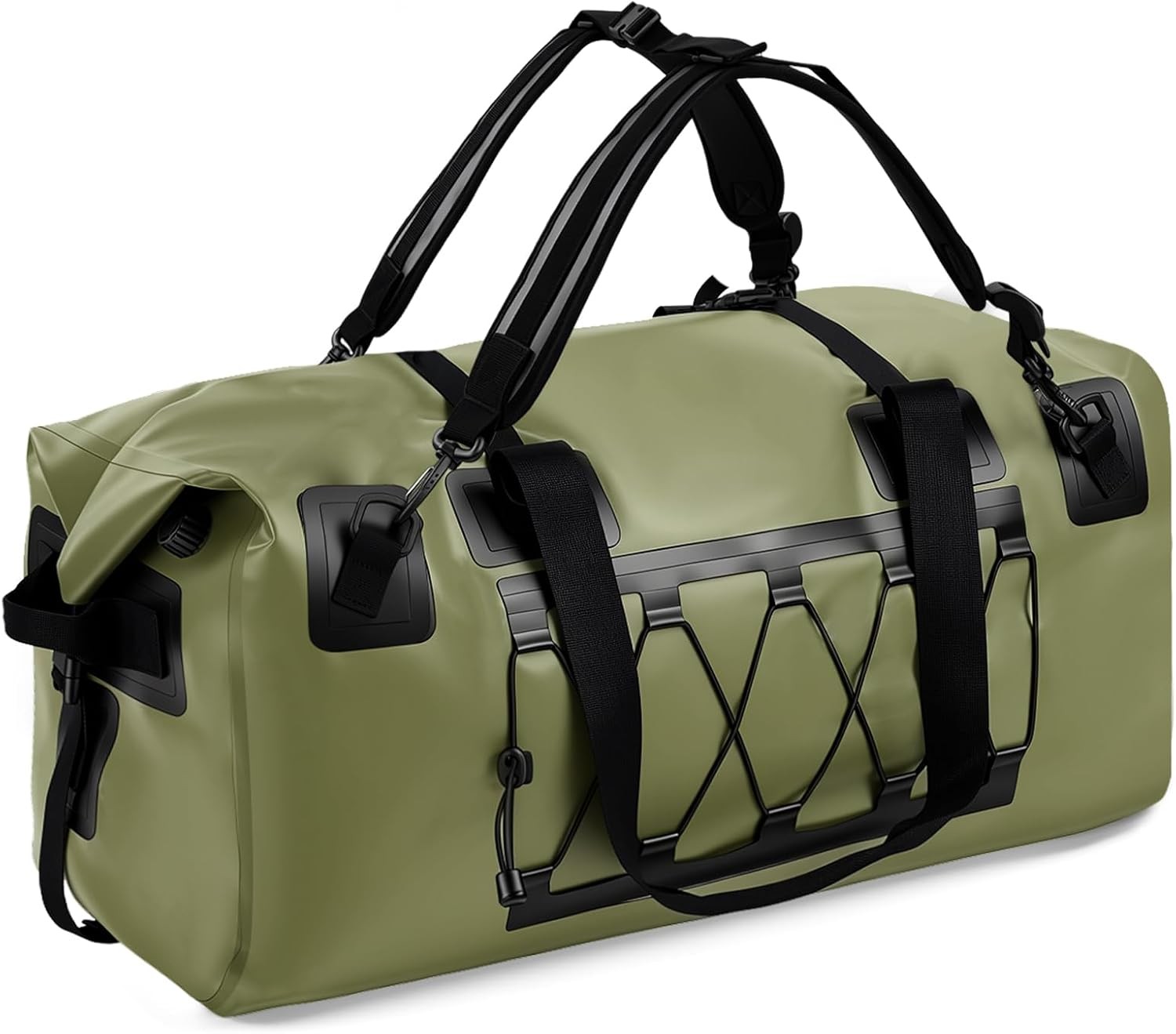 70L Waterproof Duffel Bag Motorcycle Dry Backpack Roll Top Travel Bag