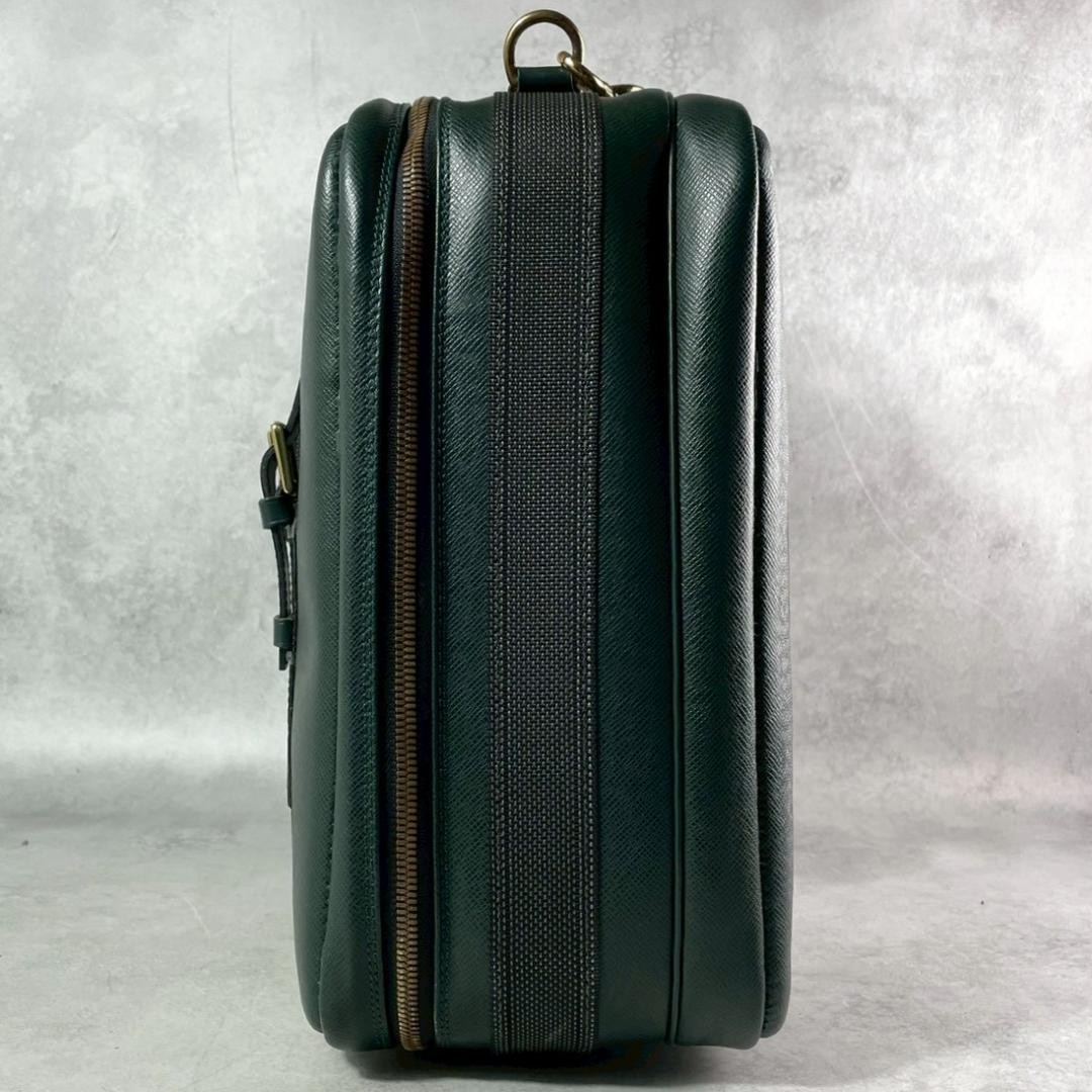 Louis Vuitton Taiga Satellite 53 2Way Boston Bag Dark Green Leather Excellent
