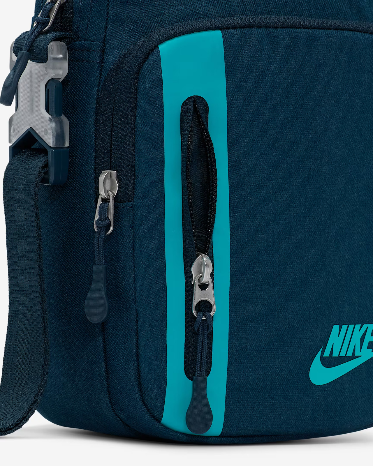 Nike Elemental Premium Crossbody Bag Sports Navy Blue Green 4L DN2557-478
