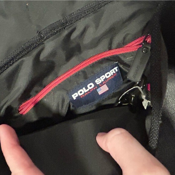 POLO SPORT Ralph Lauren Vintage Crossbody Bag Hipster Blue Denim