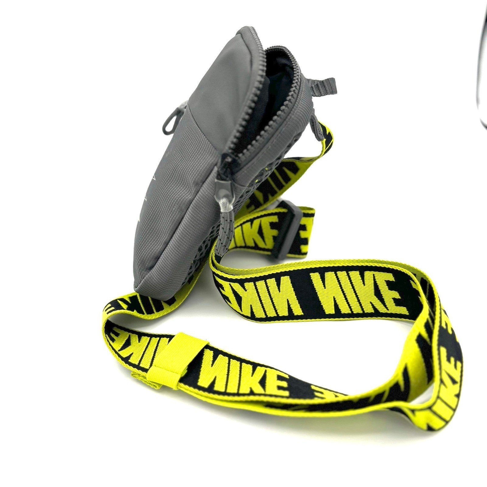 Nike Sportswear Essentials Small Hip Pack Bag Gray Neon Crossbody BA5904-068 HTF
