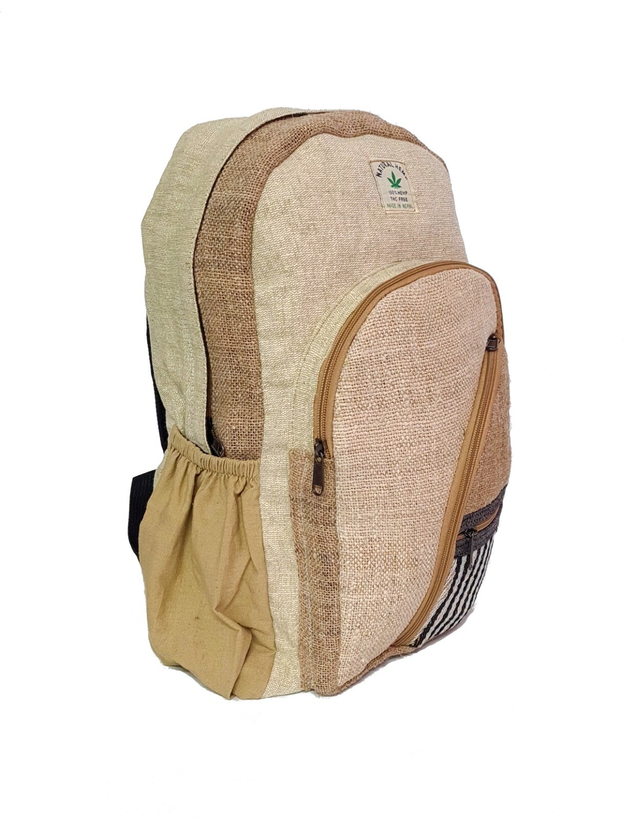 Boho Backpack Handmade Travel Ecofriendly Hemp School Bag Gym Festival Hippie