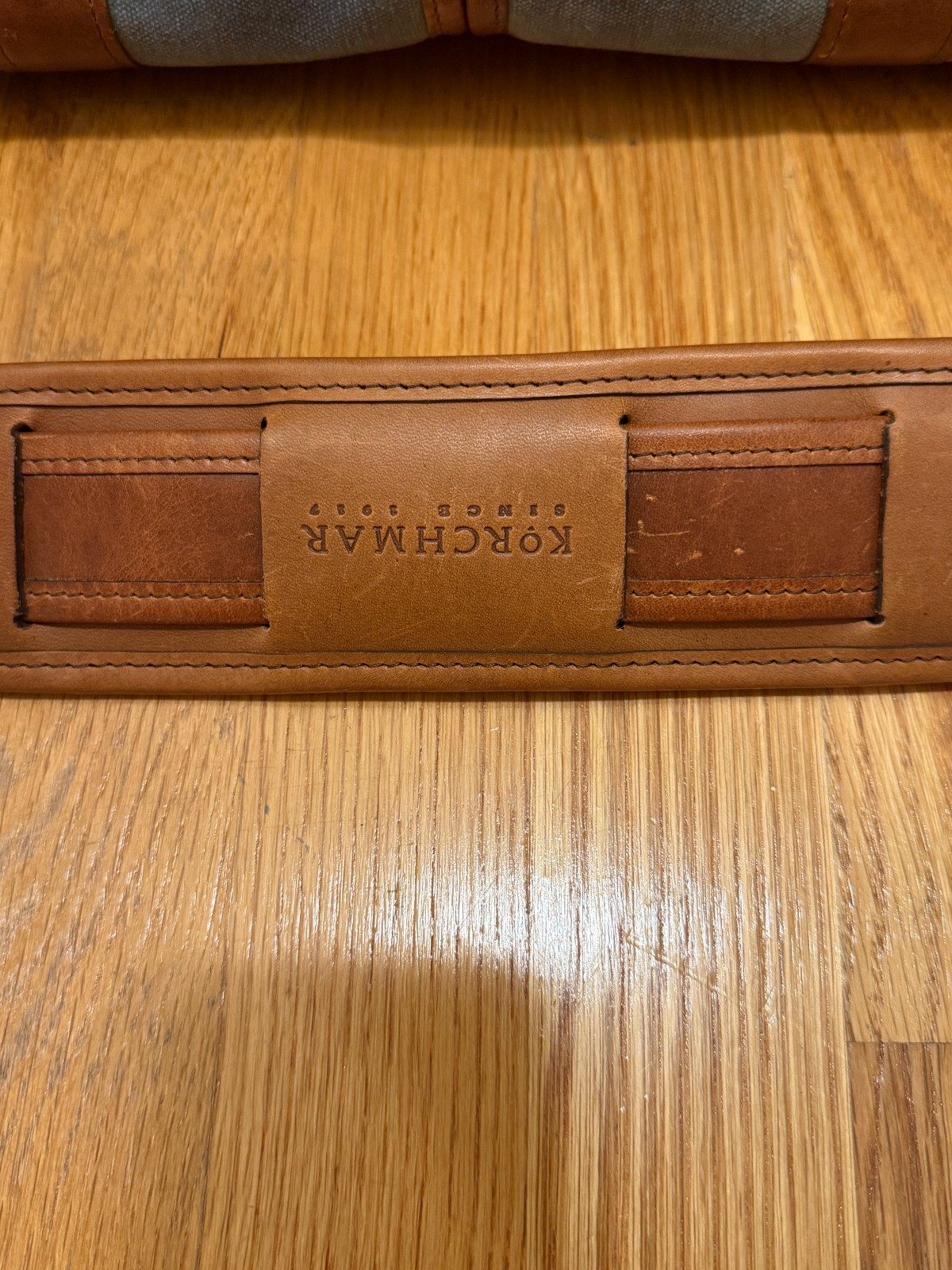Korchmar Garfield Waxed Canvas Briefcase Bag Grey