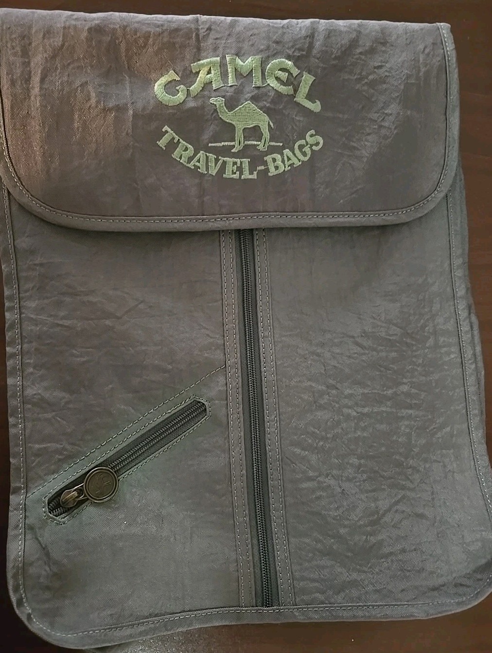 Camel Vintage 90s Travel Bag Green Cigarette Brand No Straps Or Handle