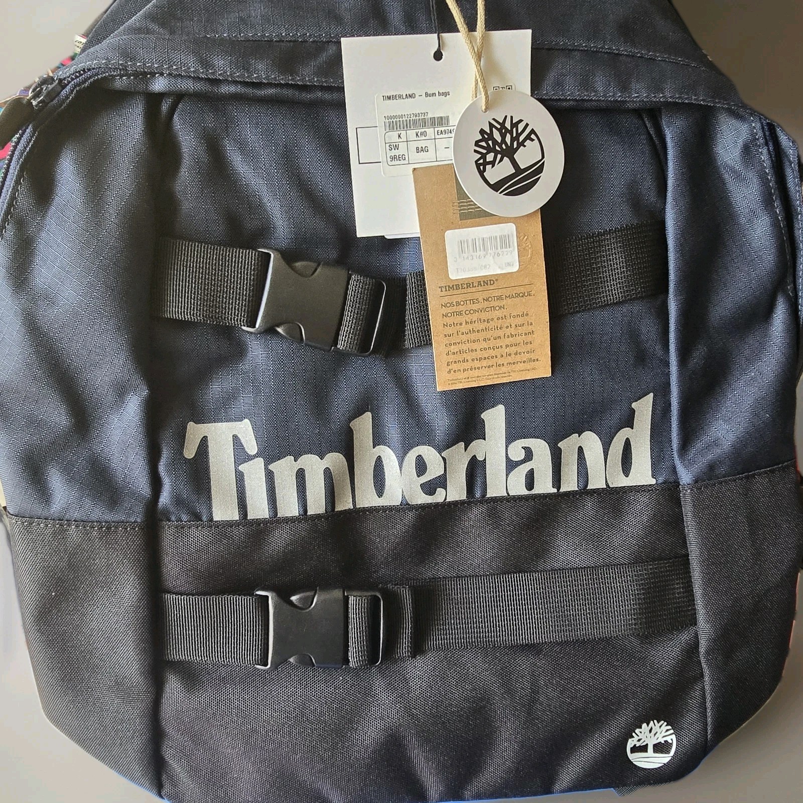 Timberland Sport Leisure Backpack Blue Navy Bum Bag Convertible Daypack New