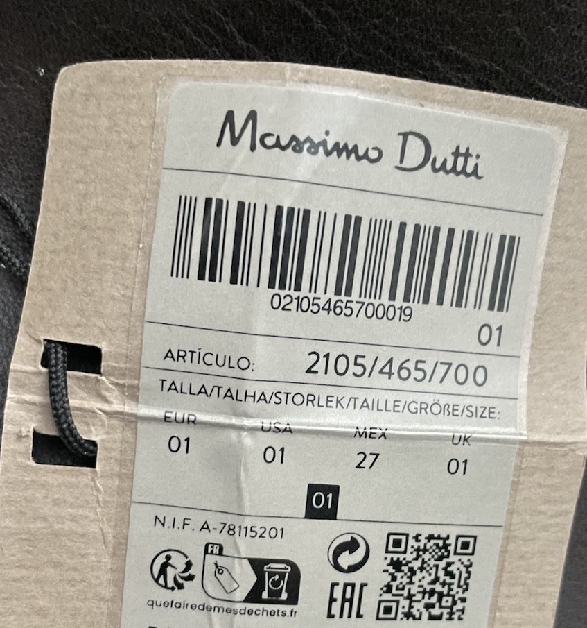 Massimo Dutti Leather Large Bag Brown New With Tags Made In India. 18”x 17”x 8”