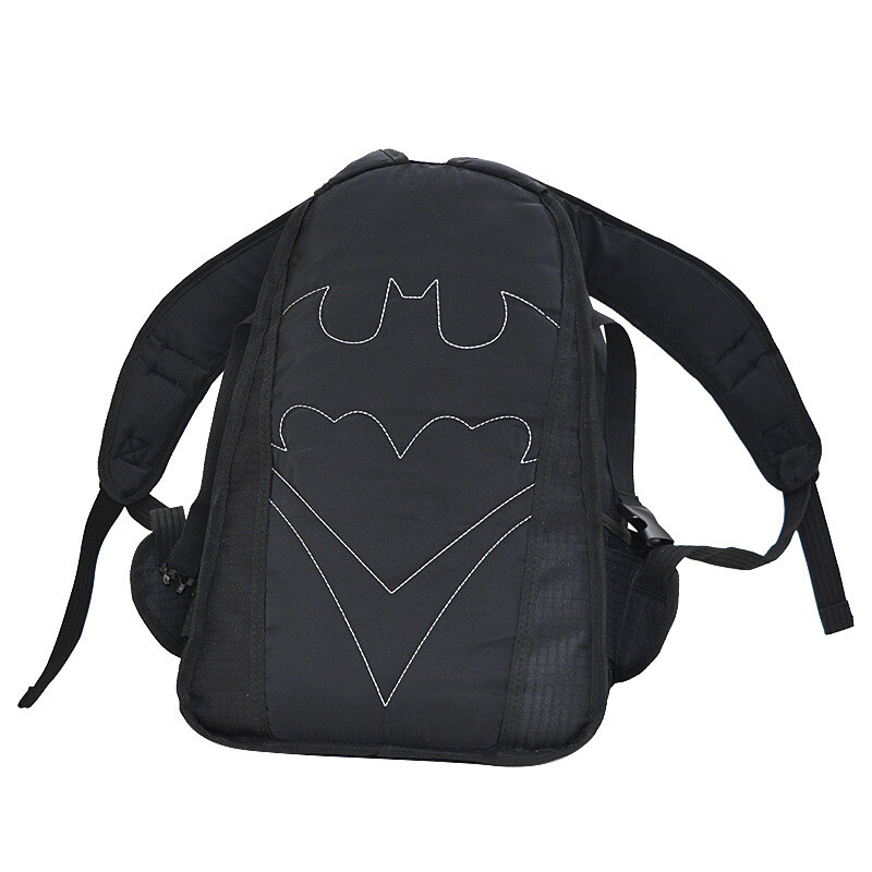Batman Black Knight Bat Backpack Outdoor Travel Shoulder Bag Large Knapsack Bag