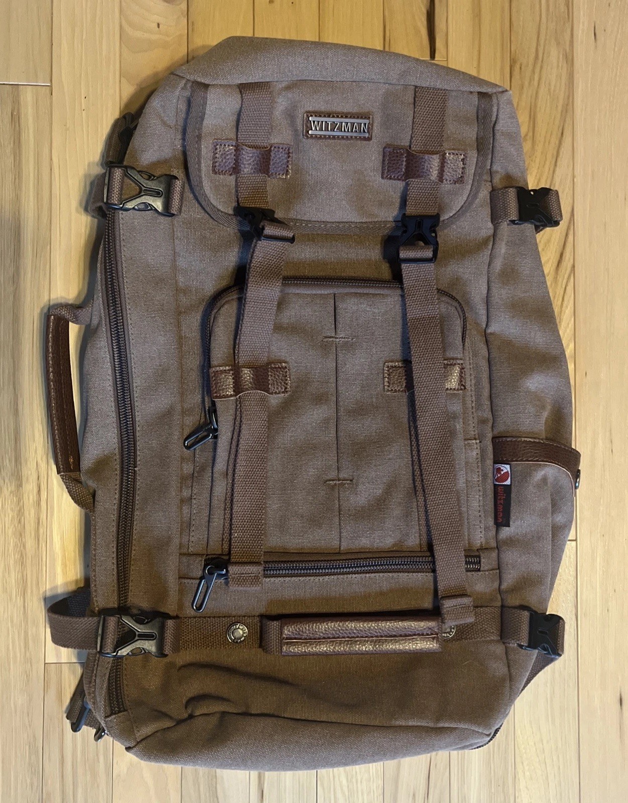 New Witzman Recreation Bag Canvas Satchel Briefcase Backpack Computer Sleeve