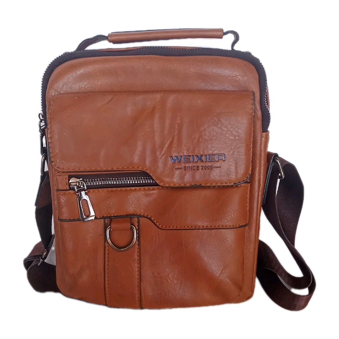 Weixier Service Bag Crossbody JW Ministry Missionary Bible Messenger Brown PU