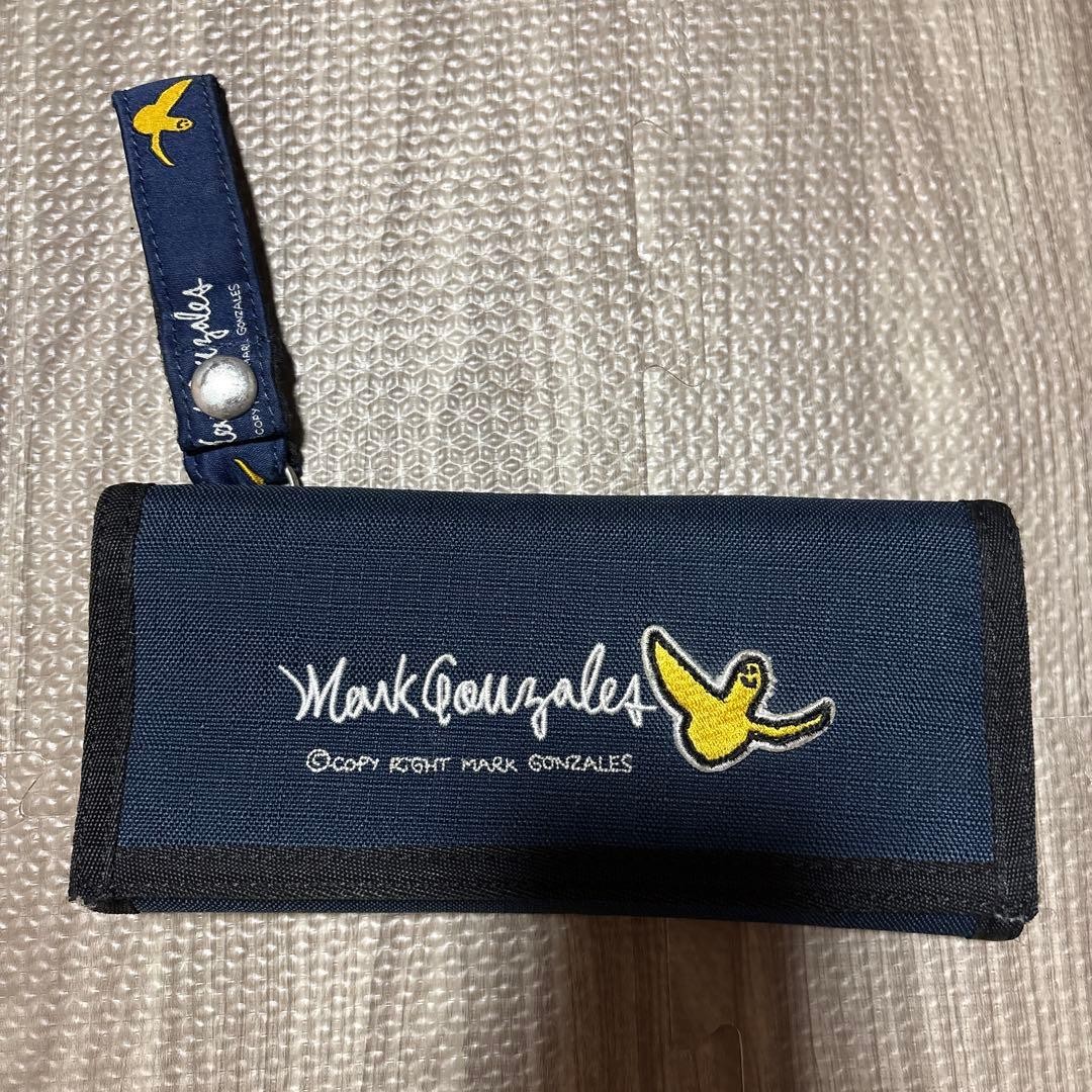 Mark Gonzales Long Wallet Navy Color – Used, Minimal Wear