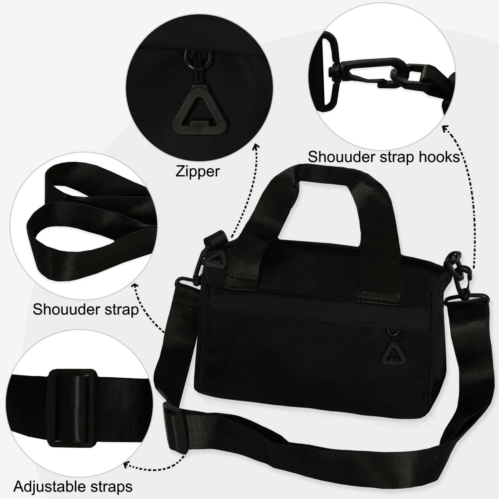 Mini Gym Bag Sport Bag Adjustable Small Duffle Bag Detachable Strap Gym Tote …