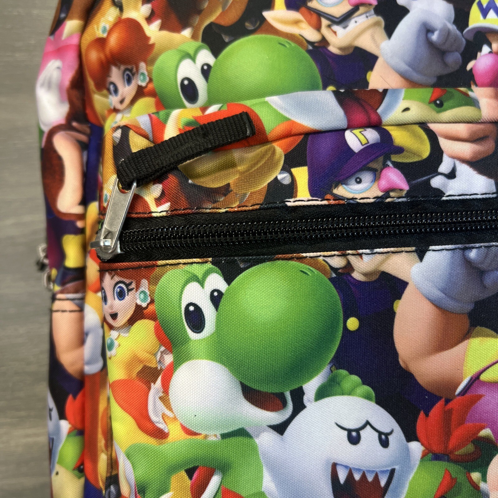 Super Mario Bros All Over Backpack Bag 16″ x 12″ Nintendo