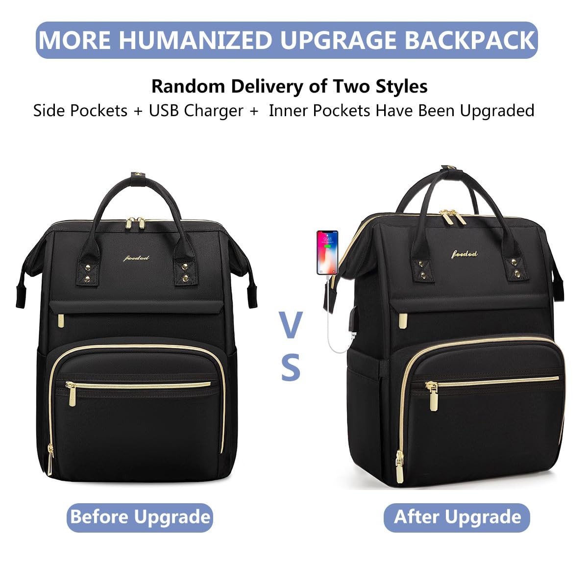 Mochila Laptop De 15.6″ Para Mujer Gran Capacidad Viaje Bolsa Enfermera 2025