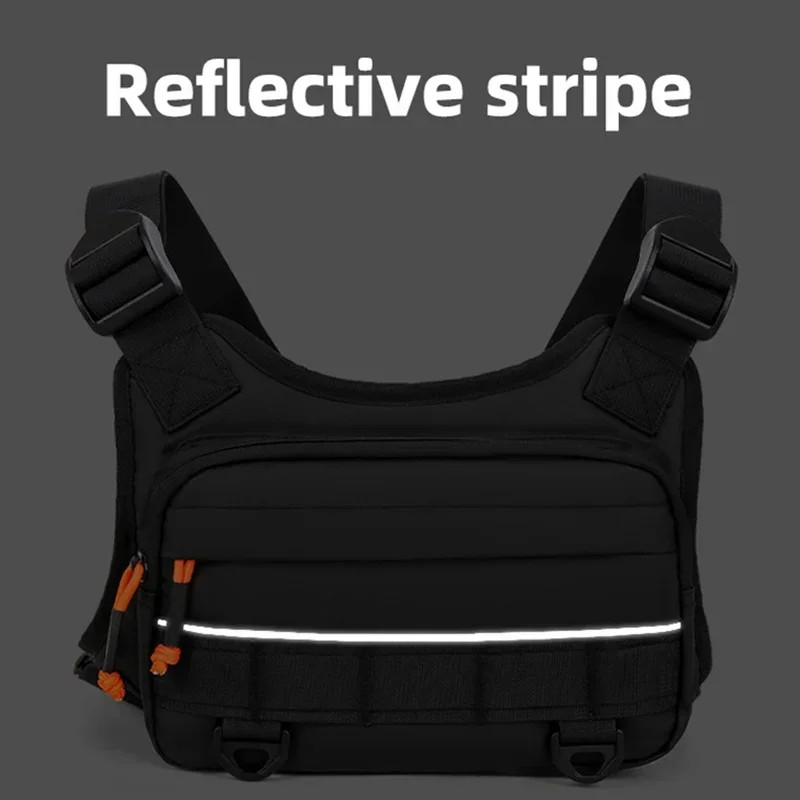 Front Chest Bag Camping Vest Backpack for Men Women Running Tactical Pack Sports