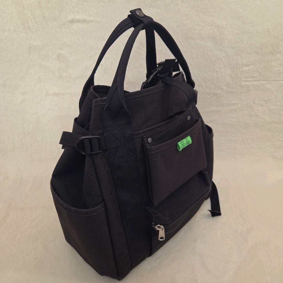 Yoshida Kaban PORTER Union Rack Sack Backpack Black 44x42x24cm Good Condition