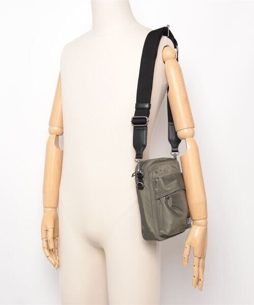 DIESEL Crossbody Bag Polyester Green FREE Mens Messenger Utility Bag