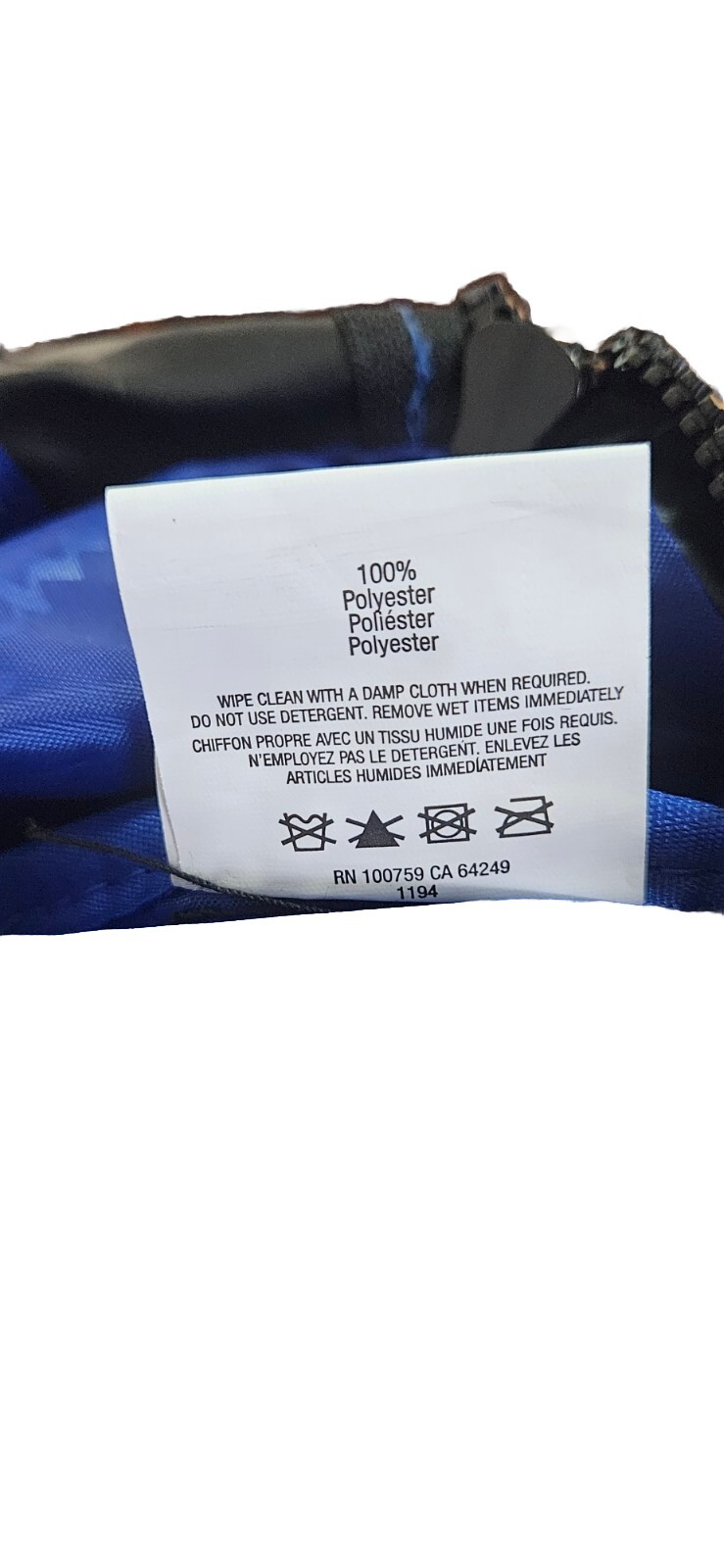 Champion Manuscript Backpack Royal Blue/ Black Sleeve Laptop Padded Back &Straps