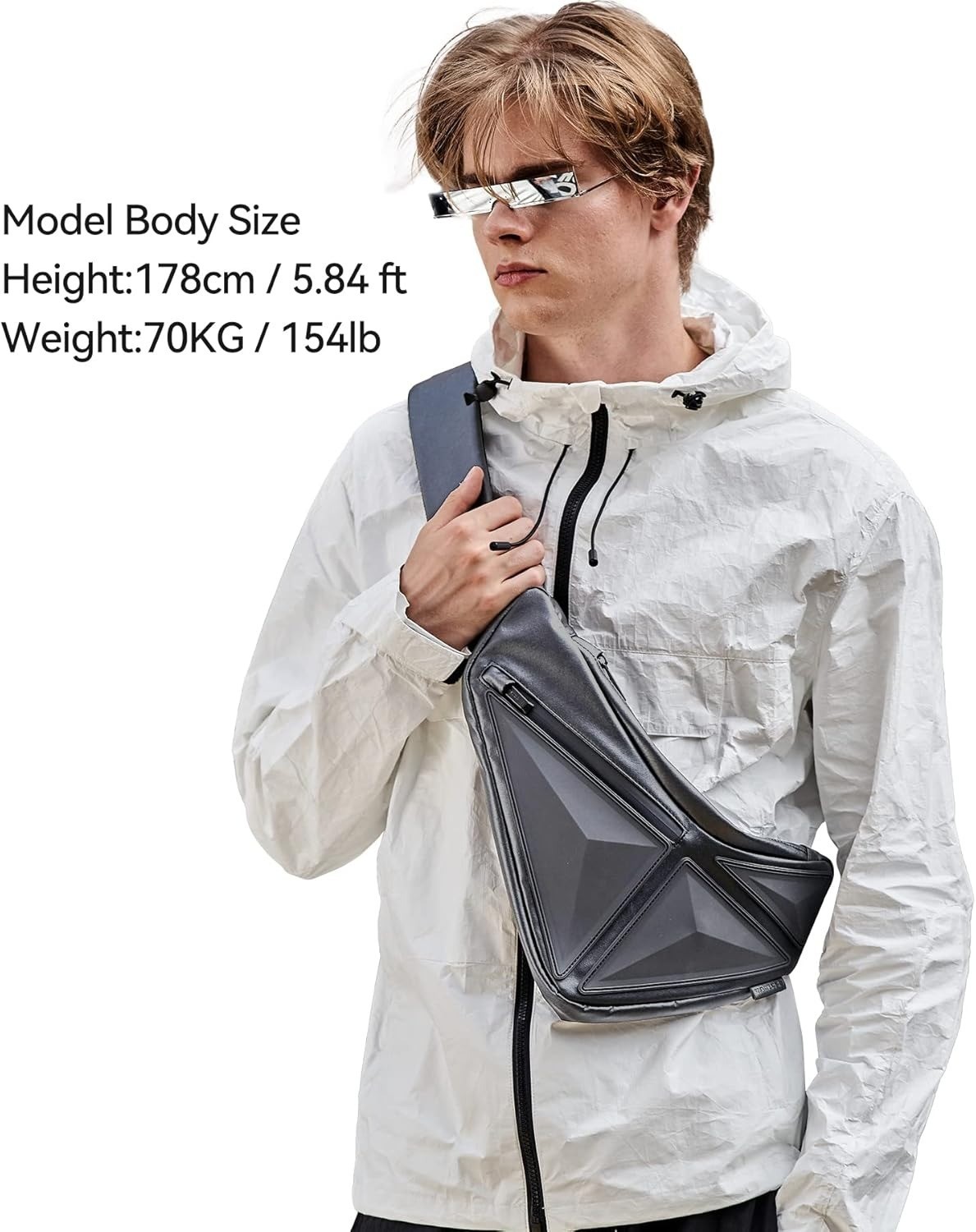 Waterproof Shoulder Bag Hiking Style With USB Port Anti-Theft Casual Backpack