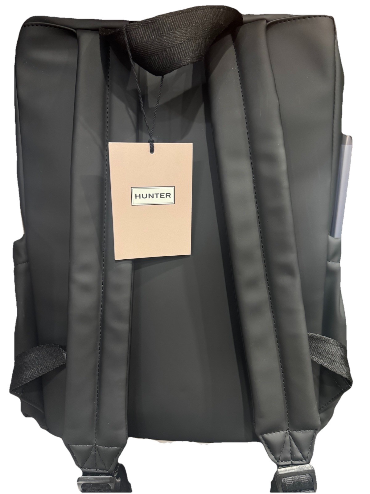 NEW Hunter Waterproof Backpack Black Rolltop Laptop Bag 14″ Minimalist