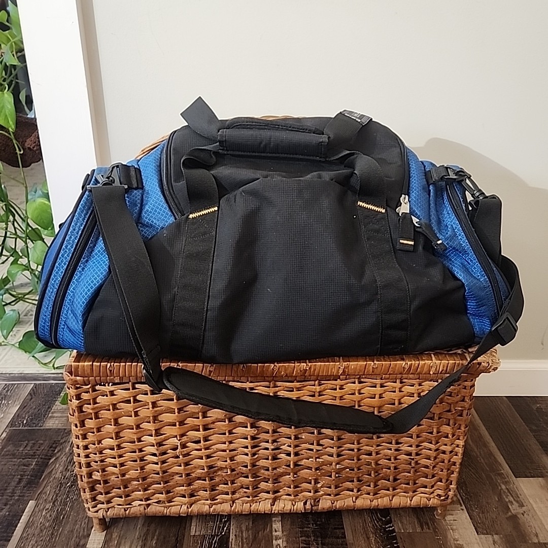 OGIO Duffle Sports Gym Travel Bag Blue & Black 50 Liter All Terrain