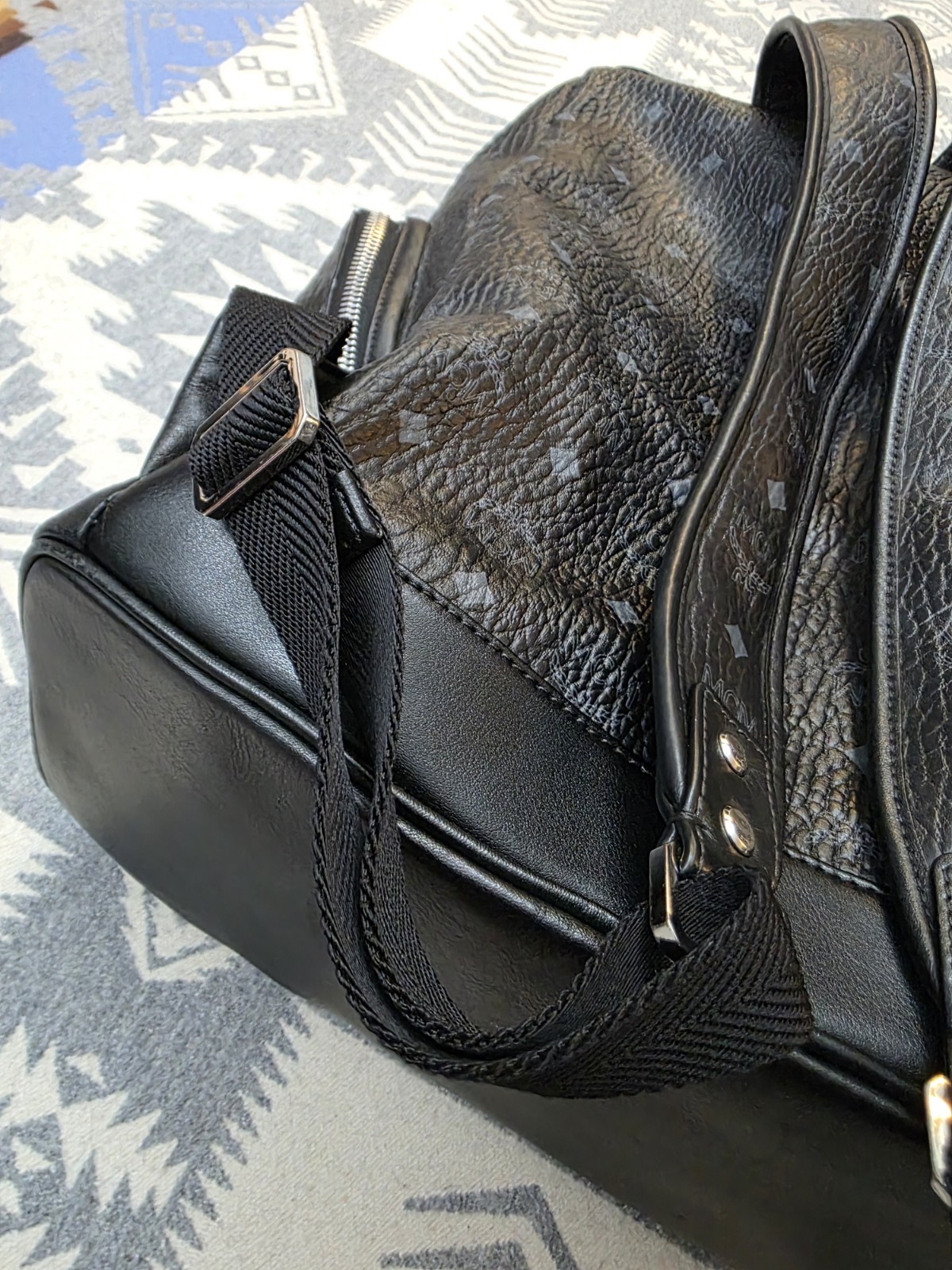 MCM Brandenburg Backpack Visetos Black Monogram – Authentic Excellent Condition