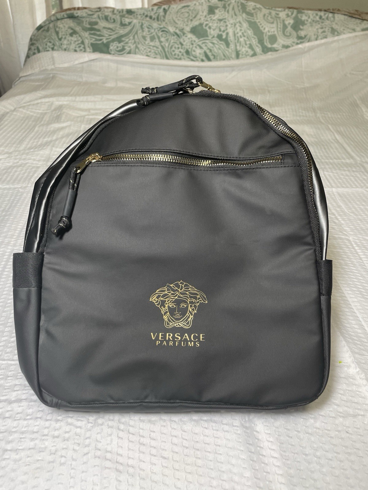 Versace Parfums Medusa Designer Unisex Black Travel Belt Bag /Bum Bag – New