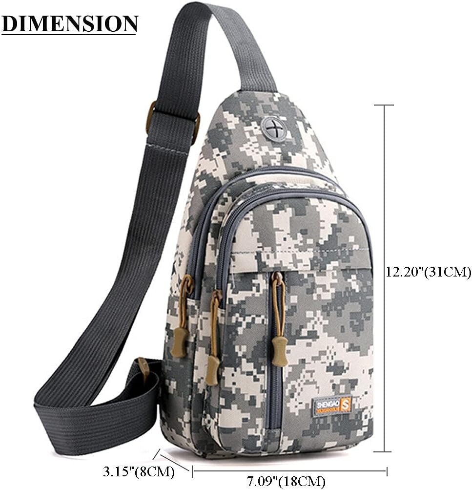 Tactical Sling Backpack Shoulder Bags Travel Military Crossbody Chest Bag Unisex