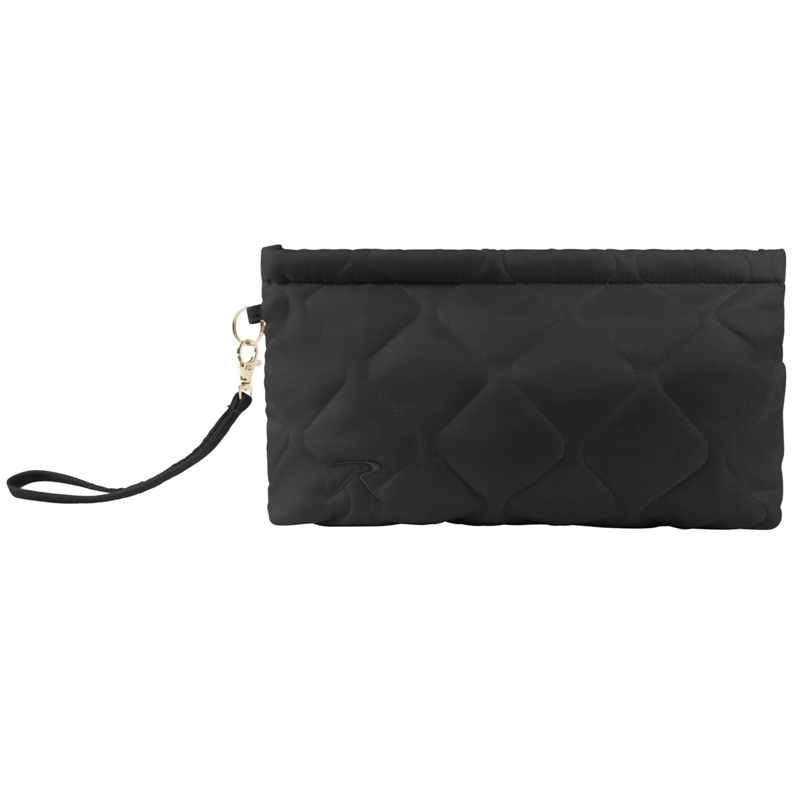 Woobie Zipper Pouch Quilted Wristlet Bag Small Travel Accessory Organizer 10.5×6
