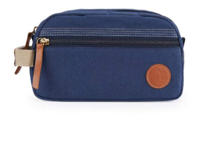 Men’s Timberland Blue Core Canvas Travel Kit New