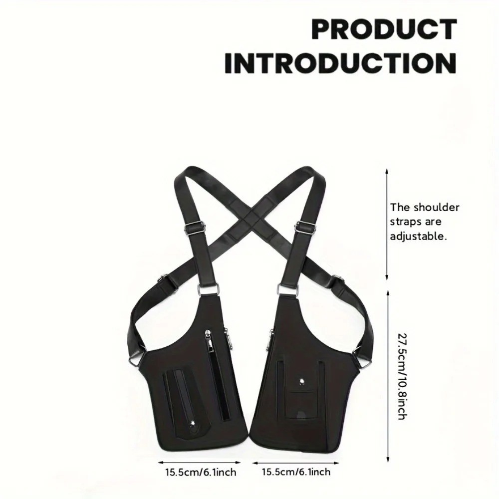 Adjustable Anti-Theft Underarm Shoulder Bag PU Wallet Holster Bag Newest