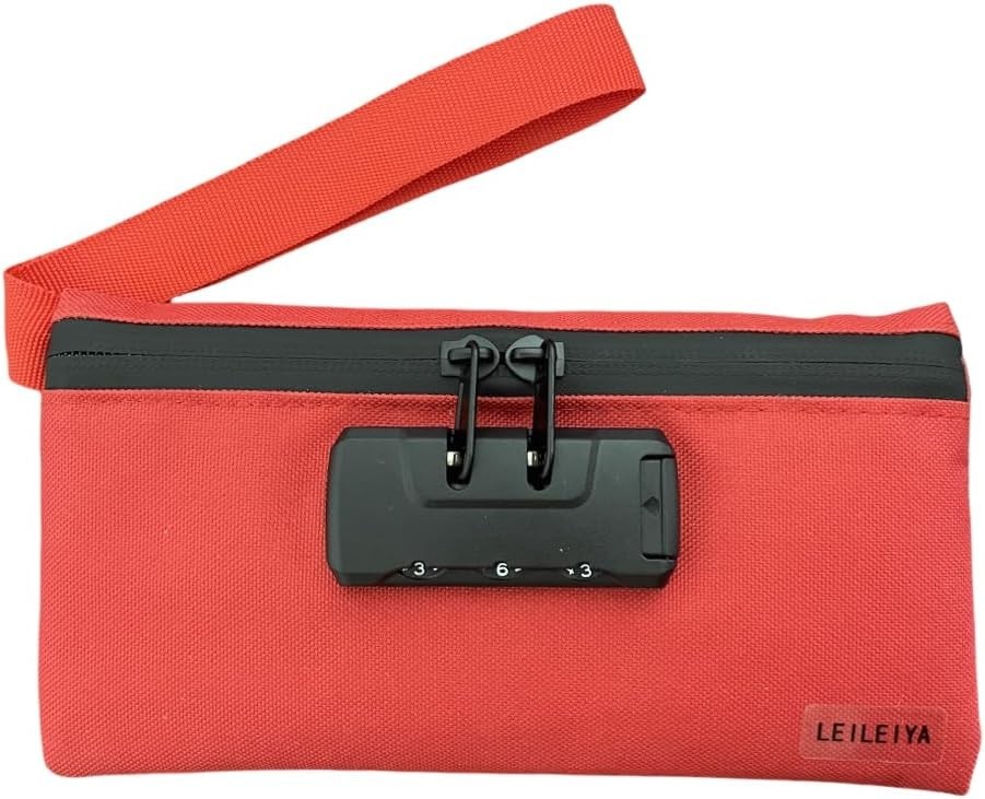 Money Bag with Lock – 4 x 8 Inches, Men & Women’s Locking Accessories Pouch