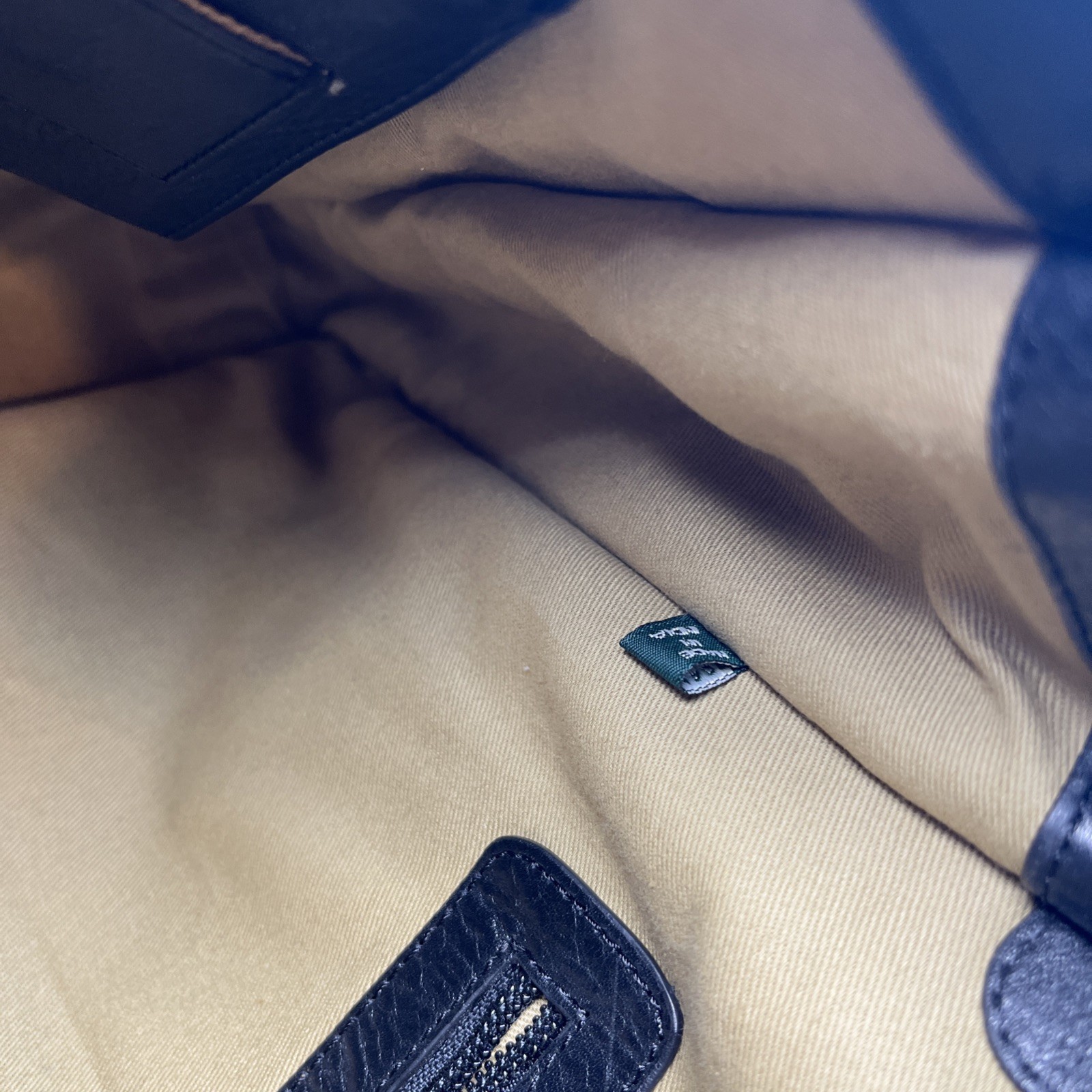 Cole Haan Black Leather Flap Messenger Bag