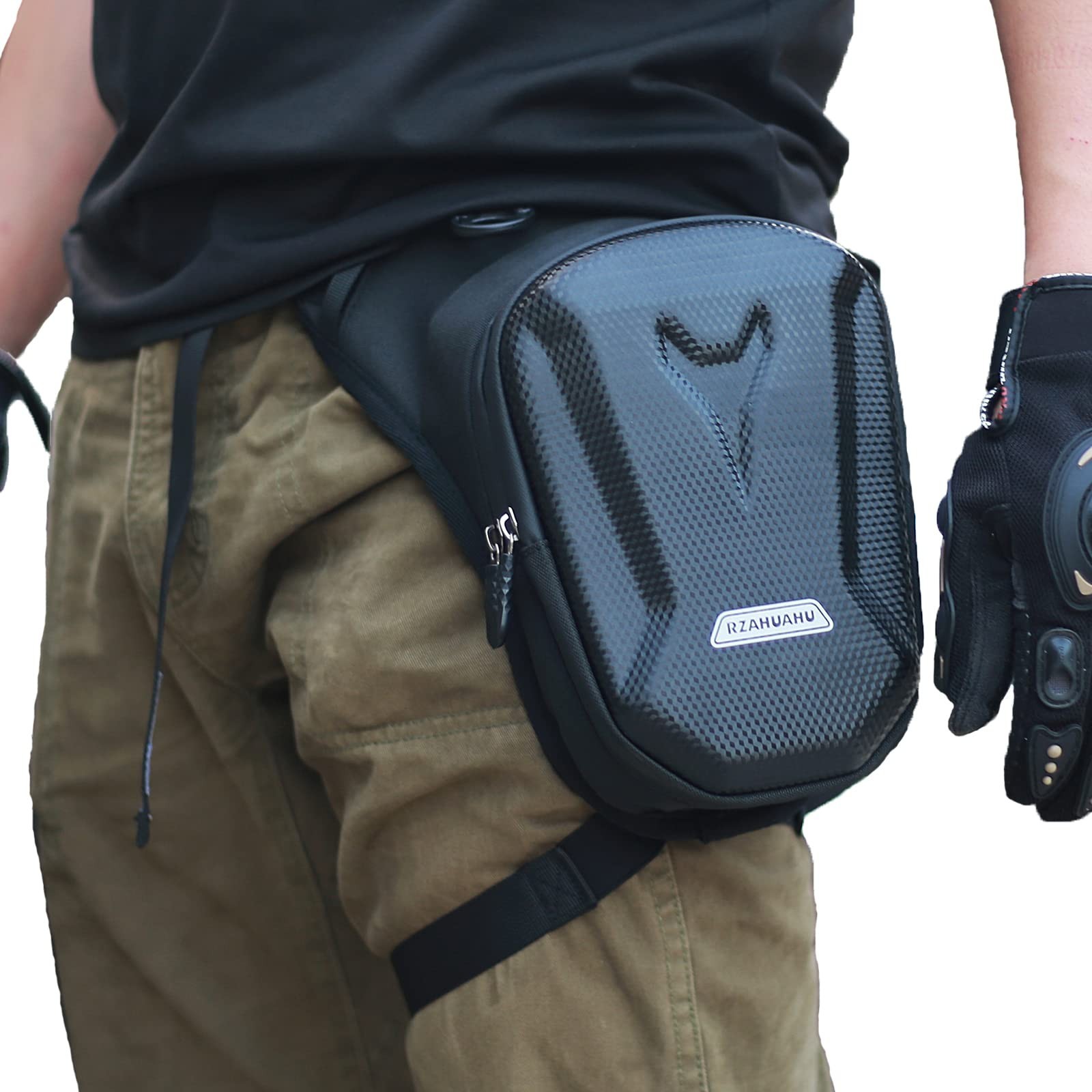 Tactical Motorcycle Waist Pack – Drop Leg Bag for Cycling, Fanny Pouch, Phone St