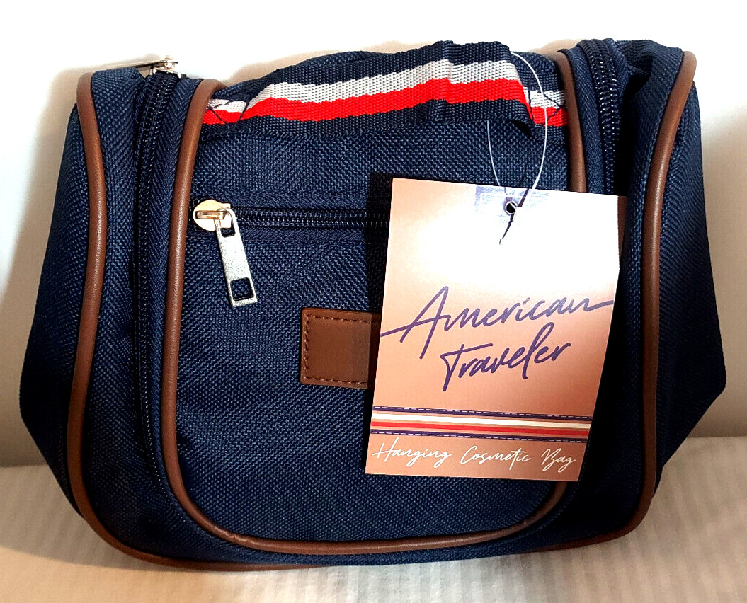 American Traveler MENS Womens Hanging Cosmetic Toiletries Bag Pre-Own Never Used