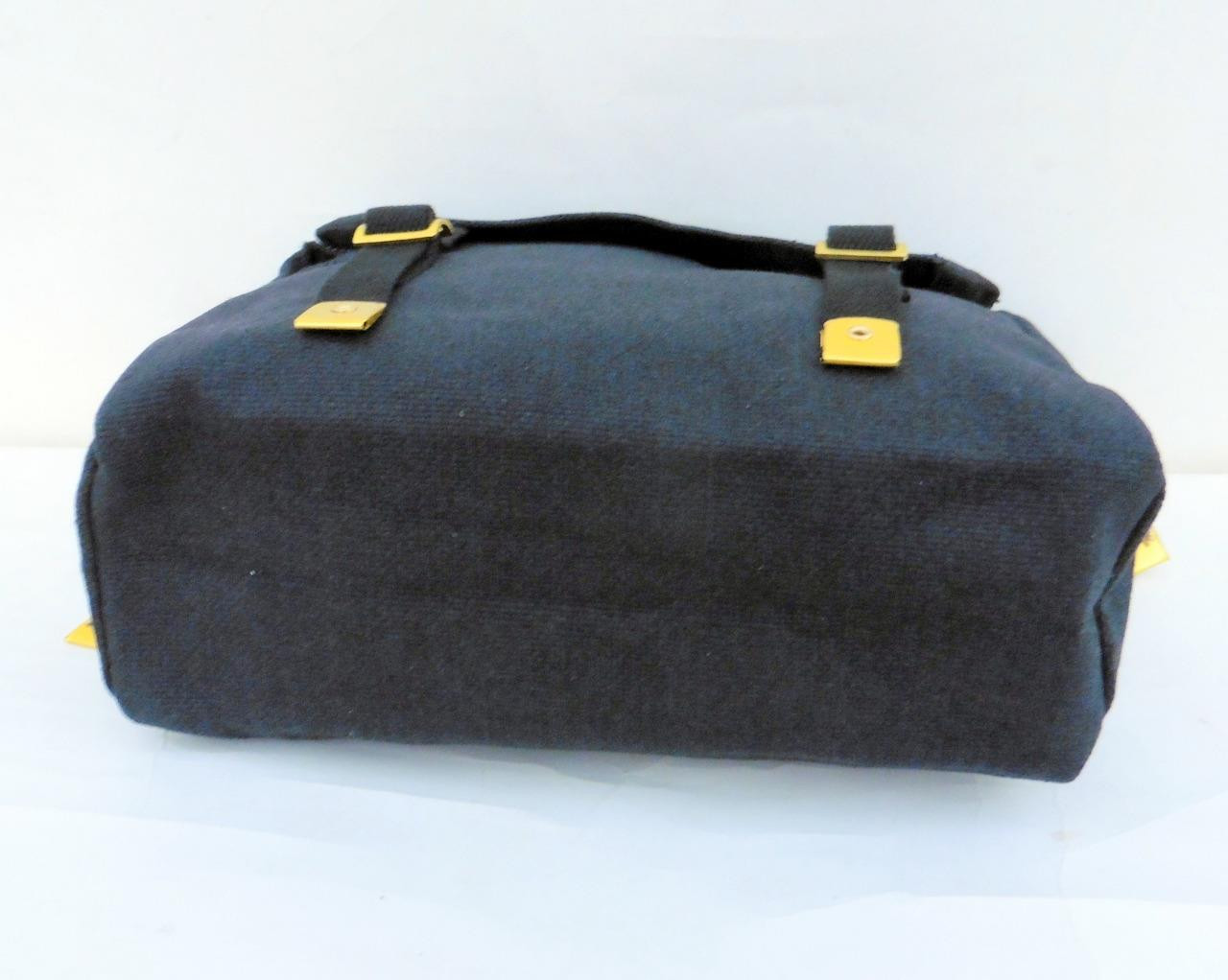 Biker Motorcycle Messenger Web Shoulder Khaki Bag Haversack Small (26x25x8.5cm)