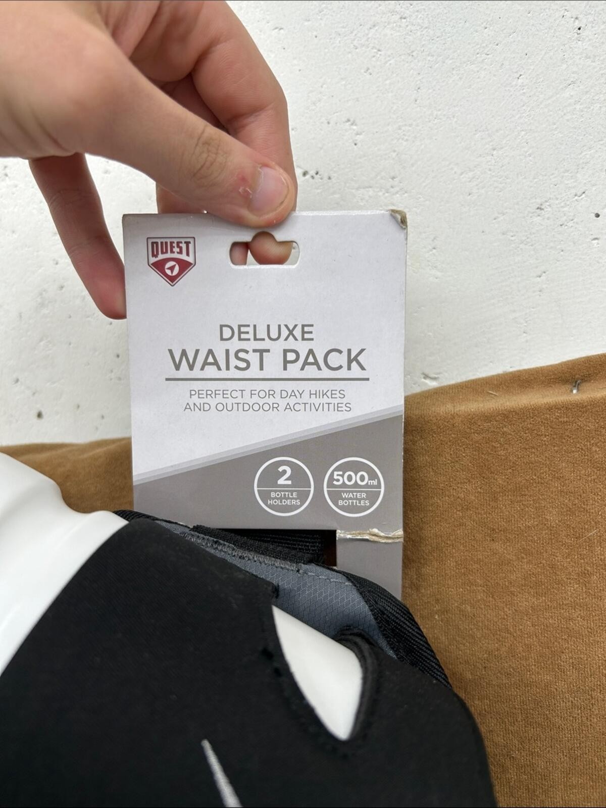Quest Gray & Black Waist Pack with Dual Bottle Holders NWT [COPY]